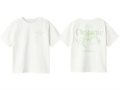 Name It cloud dancer/arcdian green printet t-shirt